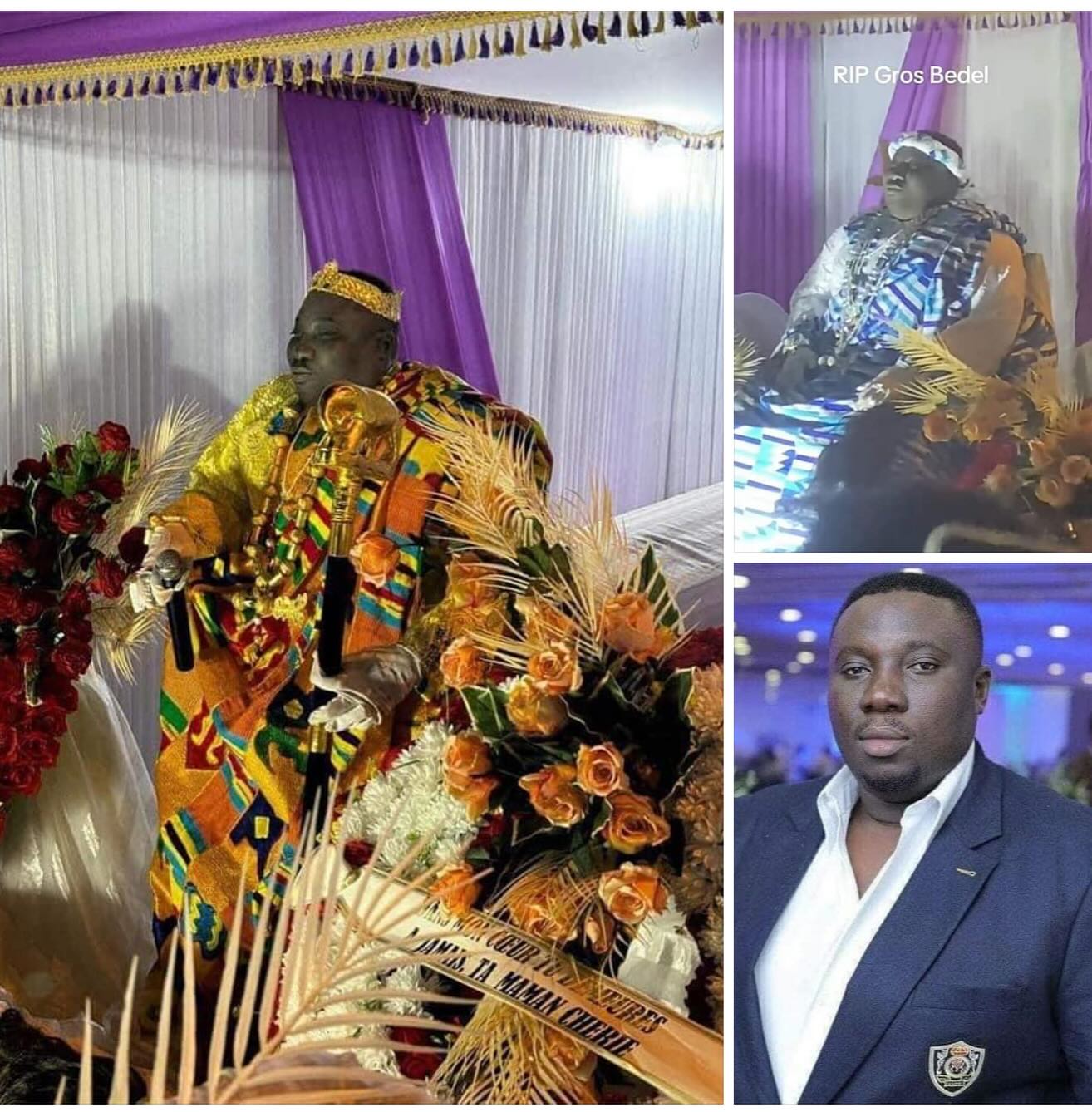 ميت بأناقة كاملة... حمل الميكروفون وحيا المعزين!